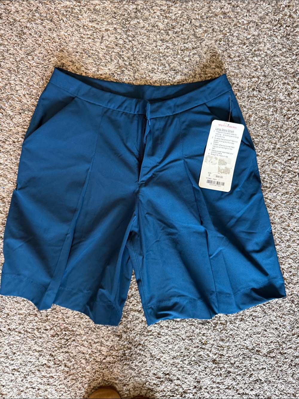 lululemon athletica Teal Mid-Length Bermuda Shorts